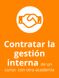 Contratar la gestión interna de un curso  con otra academia